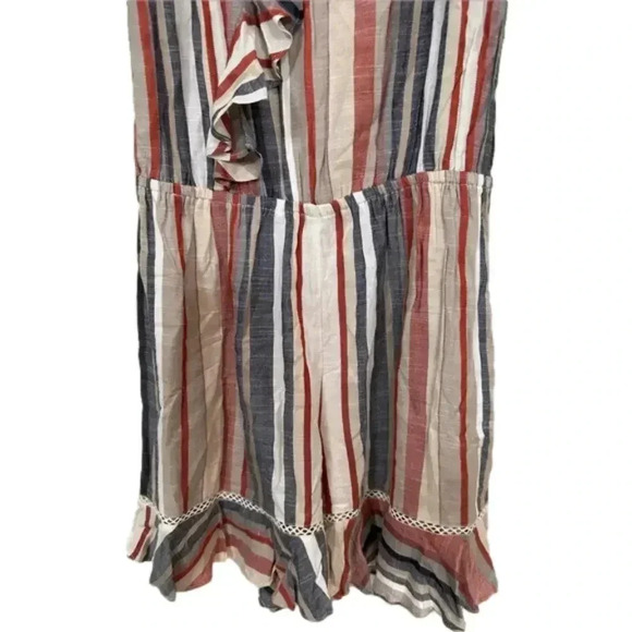 NEW- NWT RAGA Justice Ruffle Stripe Romper | Size S - Picture 4 of 6